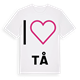 Jag älskar Tå t-shirt stort tryck
