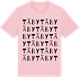 Pink Cotton t-shirt med Täby ordlek t-shirt