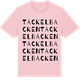 Pink Cotton t-shirt med Tackelbacken ordlek t-shirt