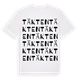 White t-shirt med Täkten ordlek t-shirt