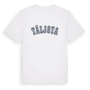 Täljsta college t-shirt – ekologisk bomull t-shirt från Pinshirt