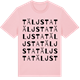Pink Cotton t-shirt med Täljsta ordlek t-shirt