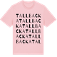 Pink Cotton t-shirt med Tallbacka ordlek t-shirt