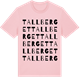 Pink Cotton t-shirt med Tallberget ordlek t-shirt