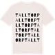 Vintage White t-shirt med Talltorp ordlek t-shirt