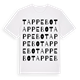 White t-shirt med Tappebo ordlek t-shirt