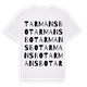 White t-shirt med Tarmansbo ordlek t-shirt