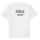 White t-shirt med Tefälle i Sverige t-shirt