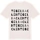 Vintage White t-shirt med Tegelbacken ordlek t-shirt