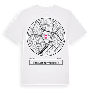 Teknikbyn Kopparlunden t-shirt – ekologisk bomull t-shirt från Pinshirt