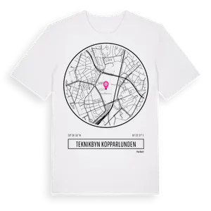 Teknikbyn Kopparlunden t-shirt – ekologisk bomull t-shirt från Pinshirt