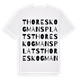Thore Skogmans plats ordlek t-shirt