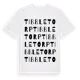White t-shirt med Tibbletorp ordlek t-shirt