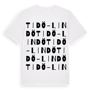 Tidö-Lindö ordlek t-shirt – ekologisk bomull t-shirt från Pinshirt