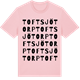 Pink Cotton t-shirt med Toftsjötorp ordlek t-shirt
