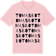 Pink Cotton t-shirt med Tomasbo ordlek t-shirt