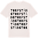 Vintage White t-shirt med Torpstång ordlek t-shirt