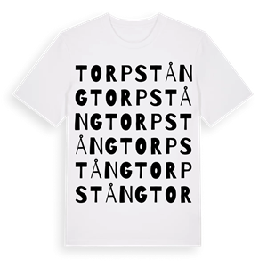 Torpstång ordlek t-shirt – ekologisk bomull t-shirt från Pinshirt
