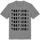 Mid Heather Gray t-shirt med Torpunga ordlek t-shirt