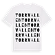 White t-shirt med Torrvallen ordlek t-shirt