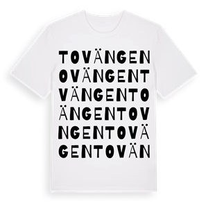Tovängen ordlek t-shirt – ekologisk bomull t-shirt från Pinshirt