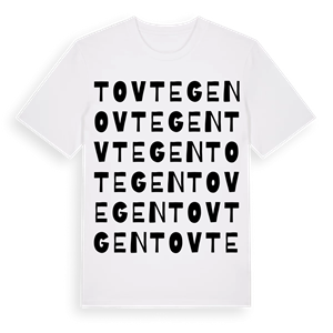 Tovtegen ordlek t-shirt – ekologisk bomull t-shirt från Pinshirt