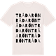 Vintage White t-shirt med Trådarön ordlek t-shirt