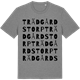 Mid Heather Gray t-shirt med Trädgårdstorp ordlek t-shirt