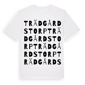 Trädgårdstorp ordlek t-shirt – ekologisk bomull t-shirt från Pinshirt