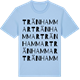 Blue Soul t-shirt med Tränhammar ordlek t-shirt