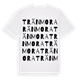 White t-shirt med Tränmora ordlek t-shirt