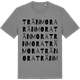 Mid Heather Gray t-shirt med Tränmora ordlek t-shirt