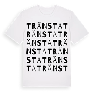 Tränsta ordlek t-shirt – ekologisk bomull t-shirt från Pinshirt