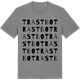 Mid Heather Gray t-shirt med Trastbo ordlek t-shirt