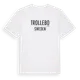 White t-shirt med Trollebo i Sverige t-shirt