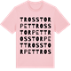 Pink Cotton t-shirt med Trosstorpet ordlek t-shirt