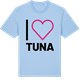 Blue Soul t-shirt med Jag älskar Tuna t-shirt stort tryck