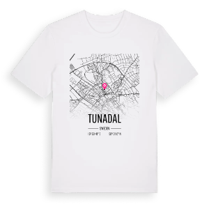 Tunadal karta t-shirt – ekologisk bomull t-shirt från Pinshirt