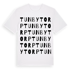 Tunbytorp ordlek t-shirt – ekologisk bomull t-shirt från Pinshirt