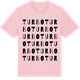 Pink Cotton t-shirt med Turbo ordlek t-shirt
