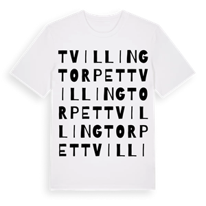Tvillingtorpet ordlek t-shirt – ekologisk bomull t-shirt från Pinshirt