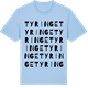 Blue Soul t-shirt med Tyringe ordlek t-shirt