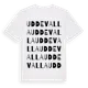 White t-shirt med Uddevalla ordlek t-shirt