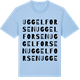 Blue Soul t-shirt med Uggelforsen ordlek t-shirt