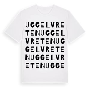 Uggelvreten ordlek t-shirt – ekologisk bomull t-shirt från Pinshirt