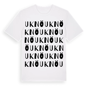 Uknö ordlek t-shirt – ekologisk bomull t-shirt från Pinshirt