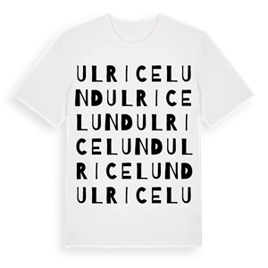 Ulricelund ordlek t-shirt – ekologisk bomull t-shirt från Pinshirt