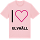 Pink Cotton t-shirt med Jag älskar Ulvhäll t-shirt stort tryck