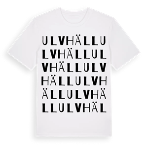 Ulvhäll ordlek t-shirt – ekologisk bomull t-shirt från Pinshirt