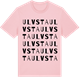 Pink Cotton t-shirt med Ulvsta ordlek t-shirt